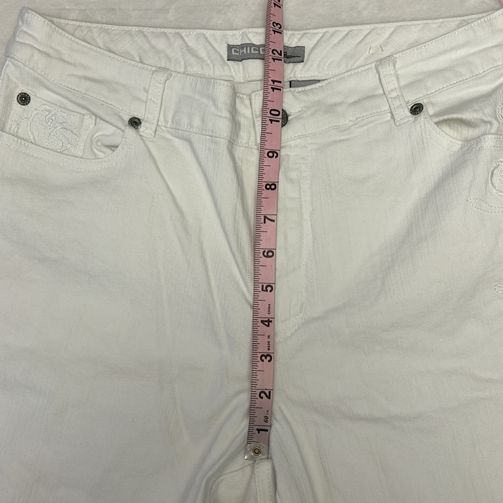 Chico’s Platinum White Jeans Chico’s Size 2.5 (14) - Picture 6 of 10